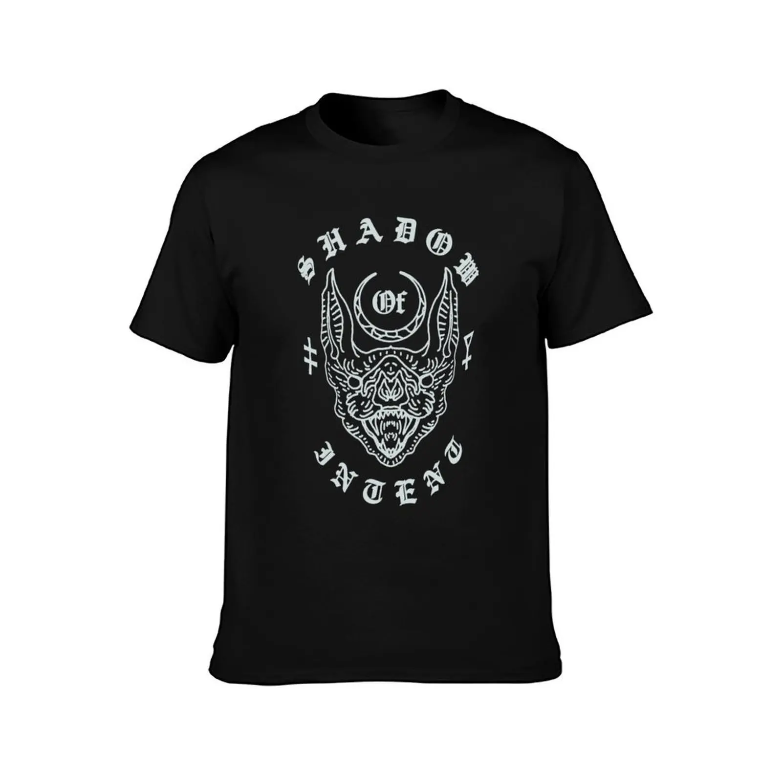 Shadow Of Intent Merch Bat T-Shirt, Summer Casual Cotton Tee, Oversized Streetwear Tops, Vintage Graphic Print, Unisex Men Women