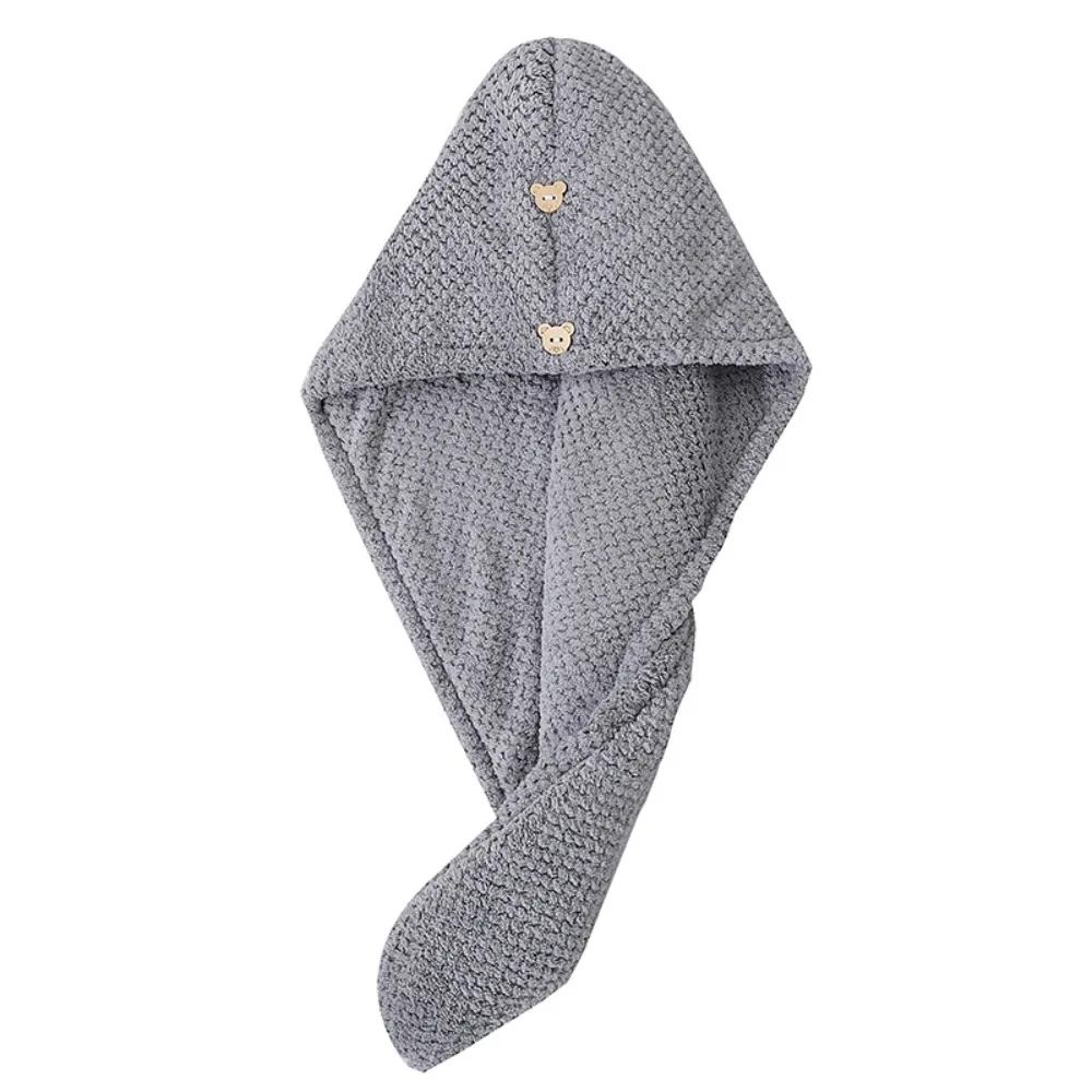 Soft Coral Fleece Pineapple Hair Towel Thick Absorbent Fast Drying Bath Towel