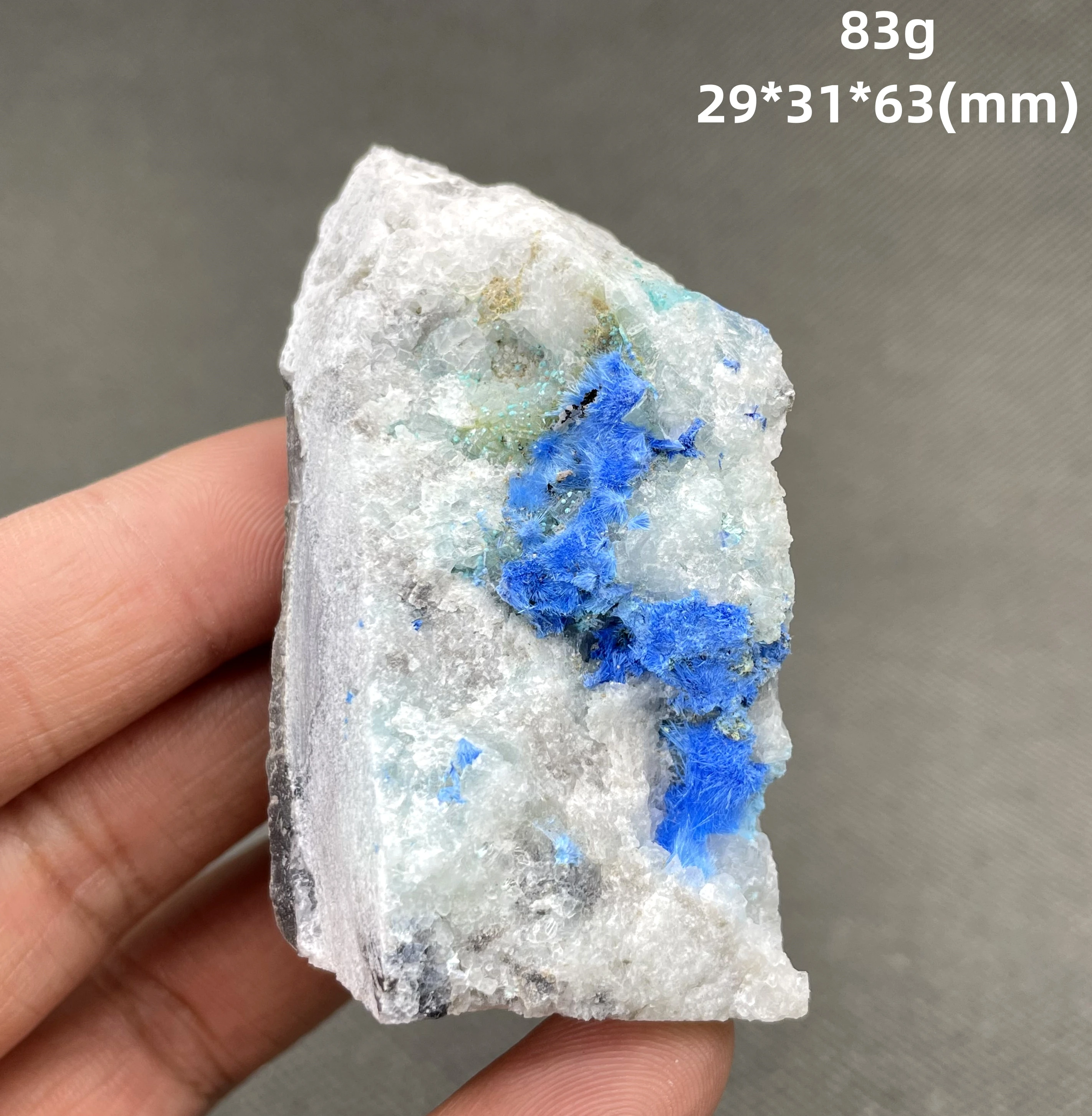 BEST! 100% Natural rare blue Cyanotrichite  mineral specimens stones and crystals healing crystals quartz gemstone