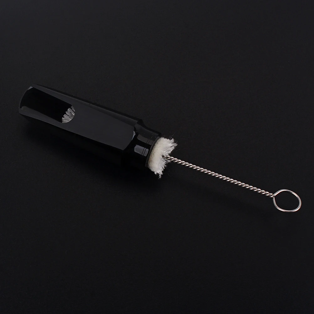 

Saxophone Mouthpiece Unique Bullet Shape Easy to Blow Soprano Mouthpiece Cleaning Brush Keeping Dry Music Instrument Accessories