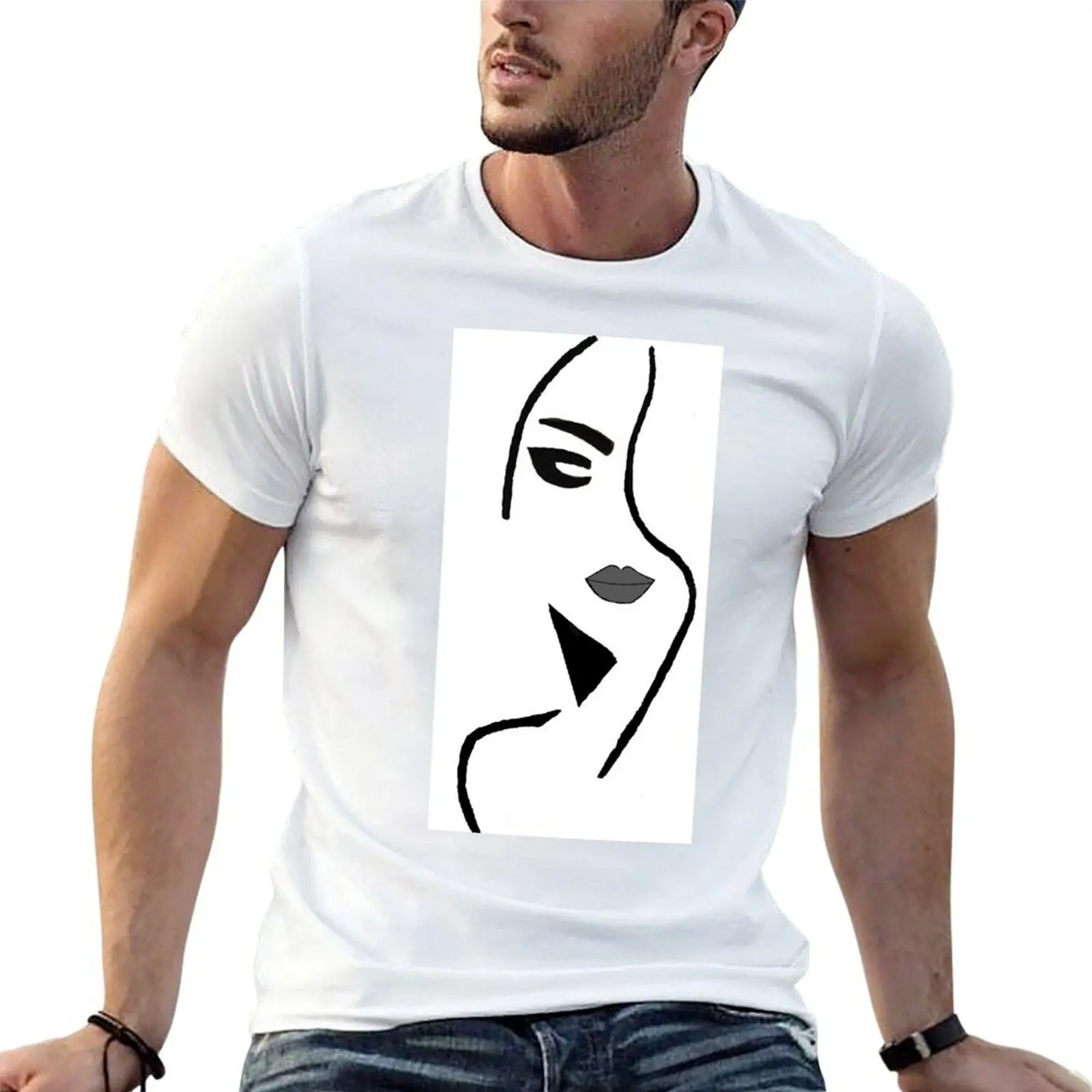 Femme Fatale (Black and White version) T-Shirt t shirt man casual t shirt for man cotton t shirt man T-shirt