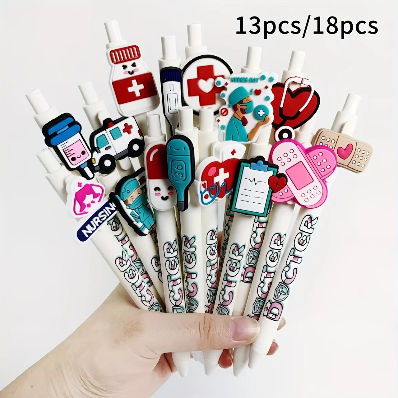

13 шт./18 шт. принадлежности для медсестер, креативная ручка для укладки, студенческие канцелярские принадлежности, шариковая ручка