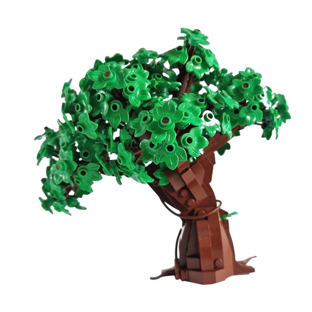 

MOC Ornament The Small Green Leafy Tree Building Blocks Juguetes For Kids and Adult Toys Birthday Gifts