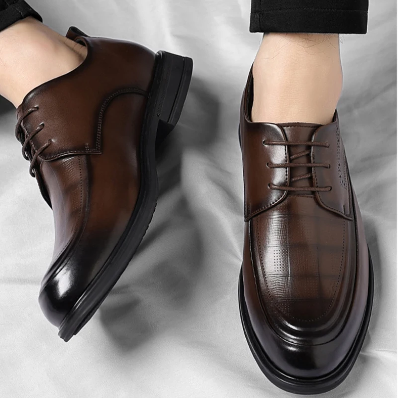 

Business Formal British Style Casual Commuting Style Commuting Shoes Wedding Groom Shoes Leather Shoes Men's Four Seasons