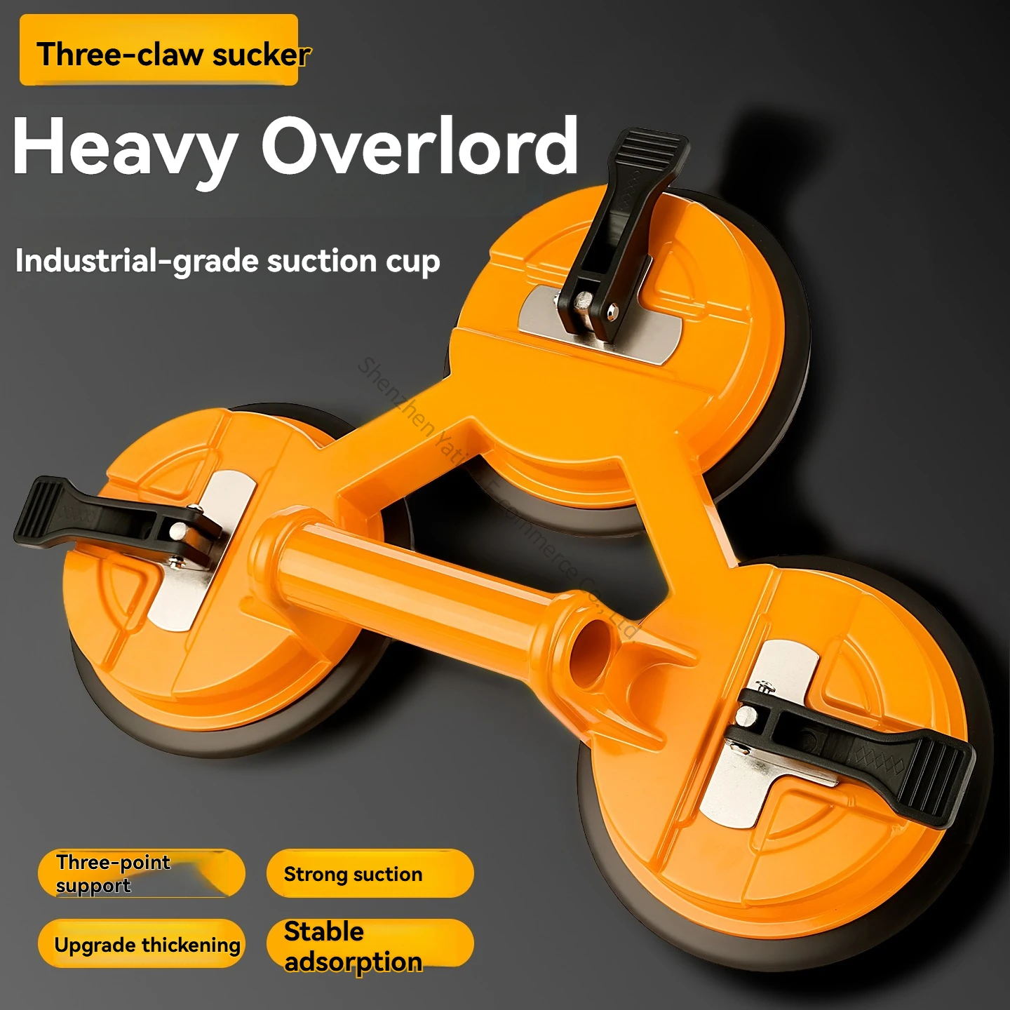 

Heavy-duty and Powerful Floor Tile Installation Handling Vacuum Extractor Glass Suction Cup with Three Claws for Strong Suction
