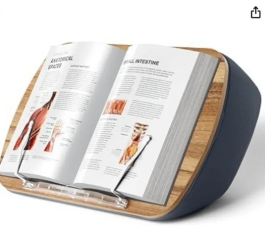 Reading Pillow Bed Reading Pillow Filled Foam Particle Wood Board Desktop Learning Bookshelf Reading Shelf Wedge Pillow