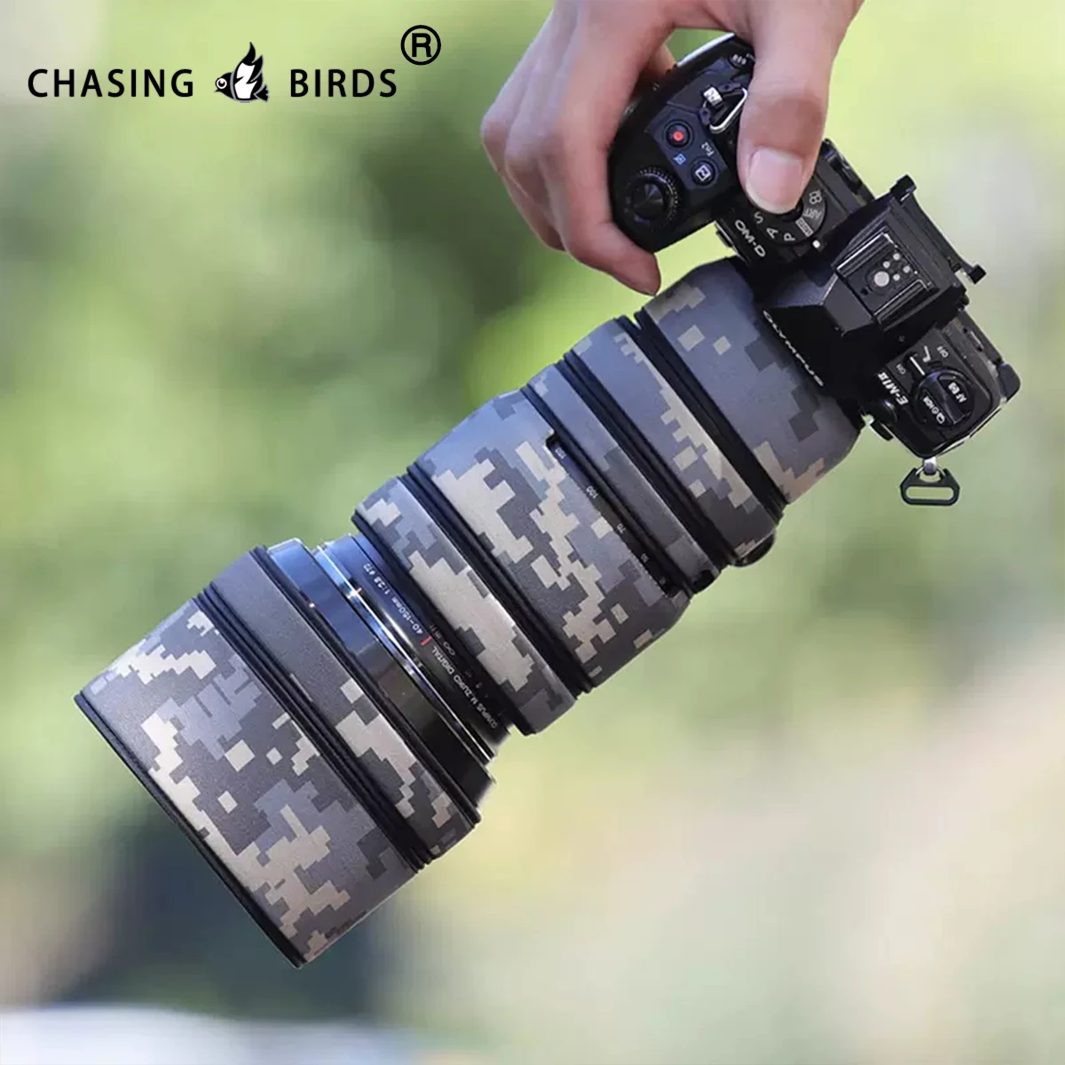 CHASING BIRDS camouflage lens coat for OLYMPUS 40 150 F2.8 PRO waterproof and rainproof lens protective cover olympus 40-150mm