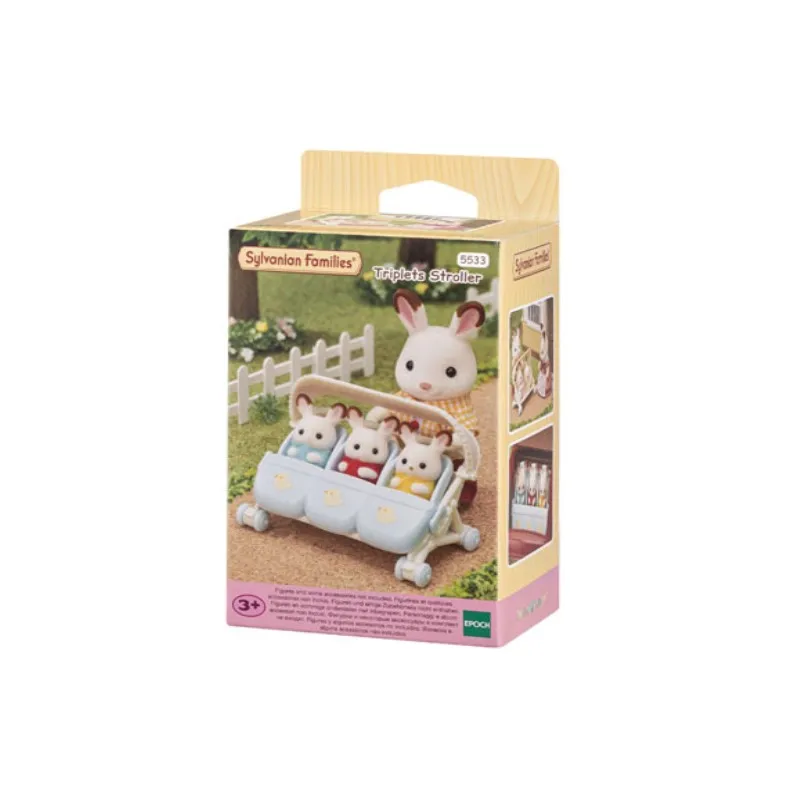 Sylvanian Families Dollhouse Playset Furniture Triplets Stroller Accessories Toy No Figure New in Box 5533