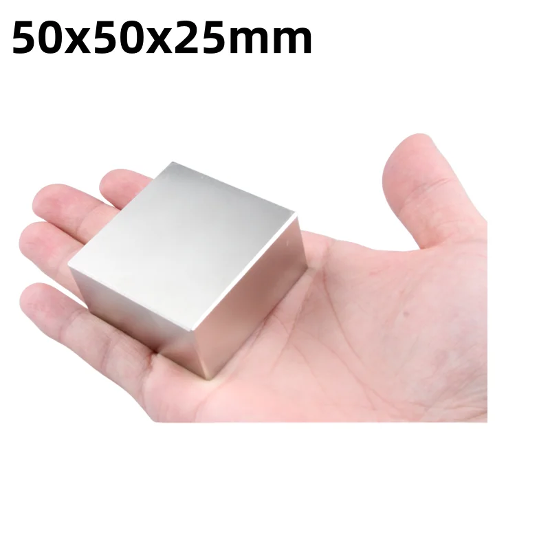 50x50x25mm Big Strong Square Magnets Block Magnet 50x50x25mm For Home Refrigerators, Offices DIY 50*50*25