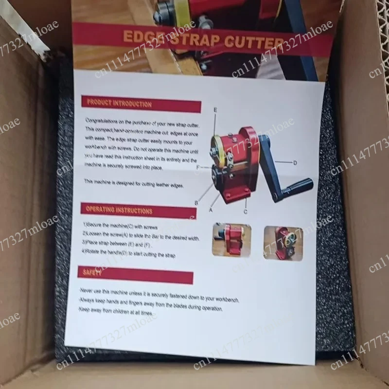 Aluminium sharding and edge trimmer for belts, bags, watch straps, industrial grade 5mm maximum thickness leather cutter