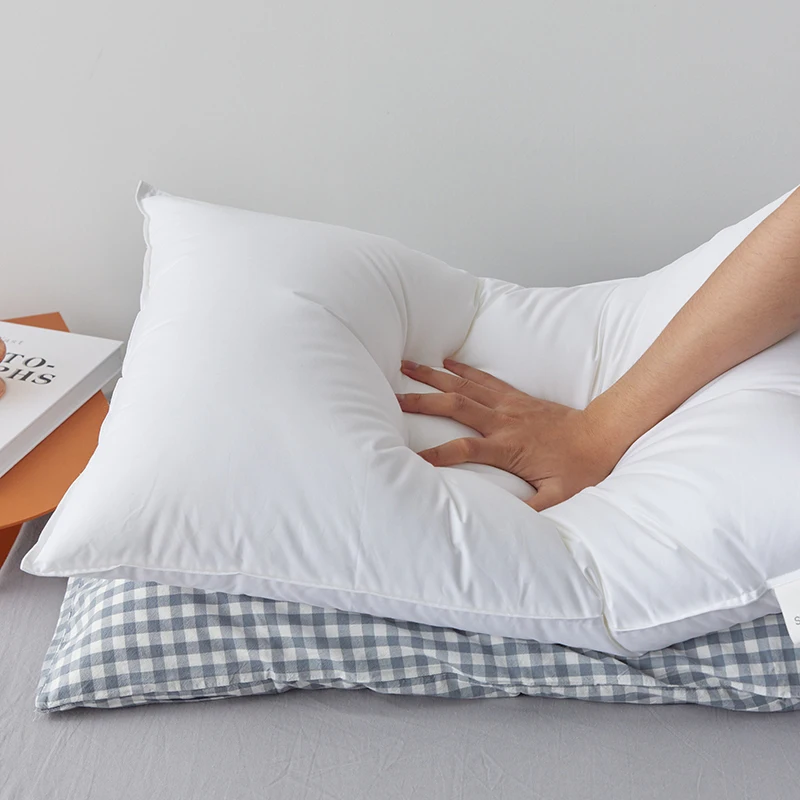 

Подушка для отелей с высокой упругостью, не деформируемая, из мягкого пухового волокна, герметичная, прямоугольная, для взрослых, для одного человека