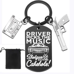 Supernatural Fan Keychain TV Merchandise Keychain for Women Men Music Lover Best Friend Coworker Driver Picks Graduation Keyring