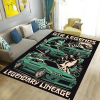 J-D-M Cool Racing Car Printed Carpet for Living Room Decor Entrance Floor Mat Home Nonslip Multi Function Rug Hallway Decor