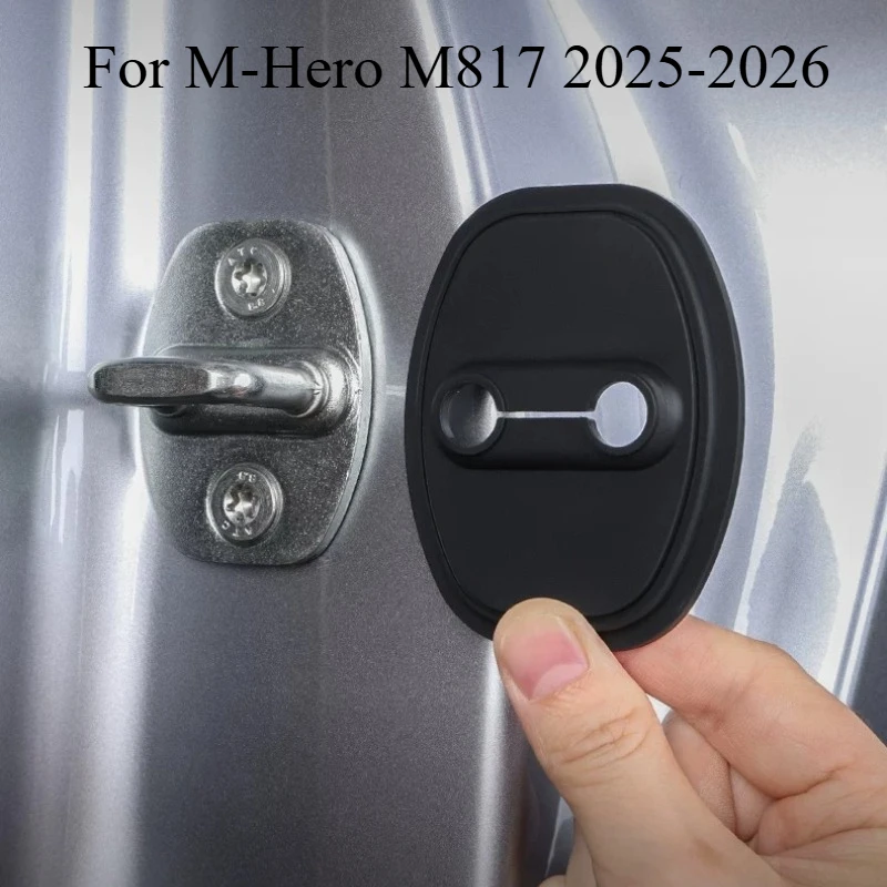 For M-Hero M817 2025-2026 Door Lock & Striker Cover – 4PCS Silicone Shock-Absorbing Cushion Pad