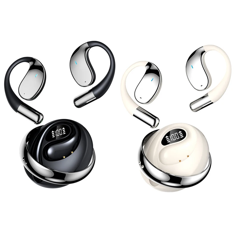 หูฟังบลูทูธแขวนคุณภาพสูงไม่มีหูฟังไร้สายแบบเปิดและอายุการใช้งานแบตเตอรี่ยาวนานเป็นพิเศษสําหรับกีฬา