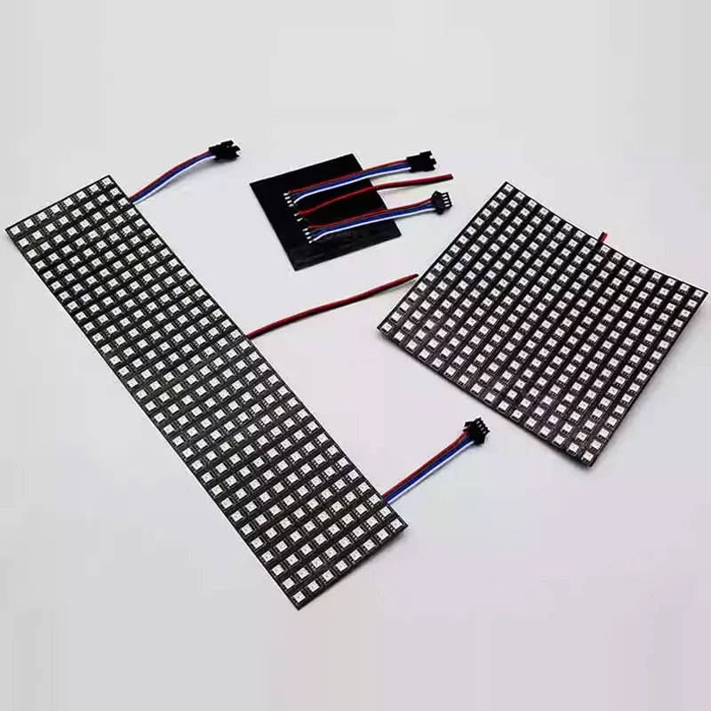 LED WS2815 Pixel Screen Programmable 8X8 8X32 16X16 Breakpoint Continuation 12V Pixel Soft Screen  Individually Addressable