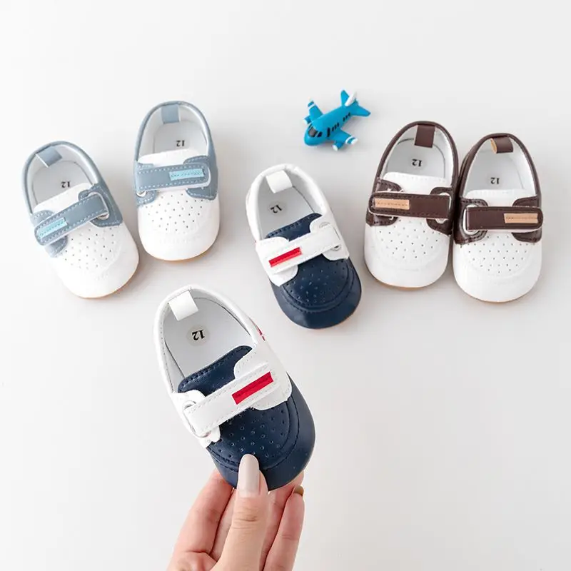 حذاء رياضي للأطفال من البولي يوريتان و تي آر ، أولاد وبنات ، 0-9-18 شهرًا ، حذاء للربيع والخريف للأطفال الصغار ، جودة عالية ، جديد ، BBW3100 ،