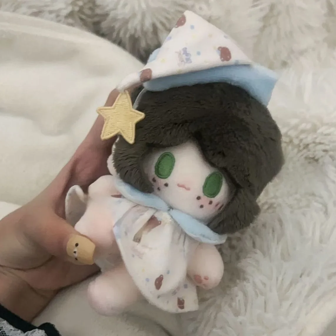 [pre-sell] 10 CM Anime Identity V Emma Woods Keychain Starfish Handsome Cosplay Soft Cotton Body Dress Up Kawaii Mascot Gift