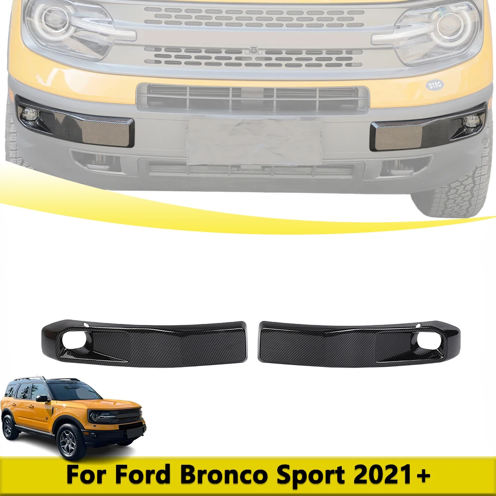 

Front Fog Light Panel Decoration Cover Trim For Ford Bronco Sport 2021-2025 Car Styling Exterior Mouldings Accessories Modified