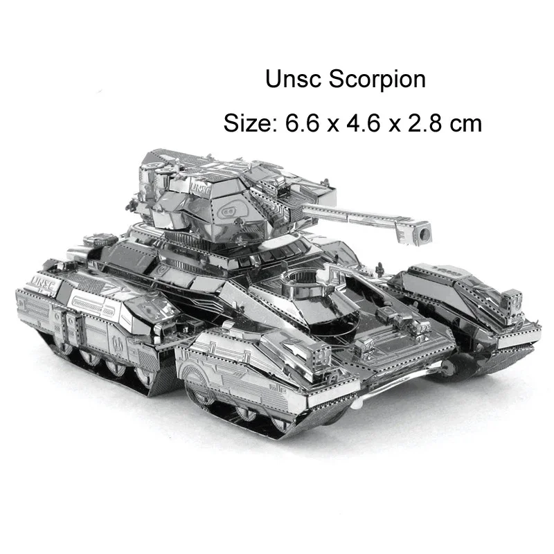 3D Metal Puzzle DIY Assembly Model Forerunner Phaeton Guardians Mantis Armor Assault Rifle Jigsaw Puzzles for Adults Gift Toys