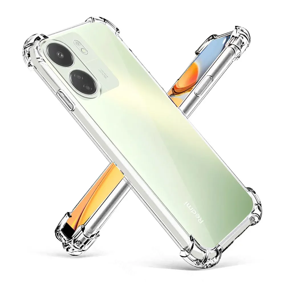 Redmi için Redmi 4G kılıf temizle darbeye silikon yumuşak kapak kılıfları Xiaomi Redmi için red12c 10C redmirediçin Coque Fundas kabuk