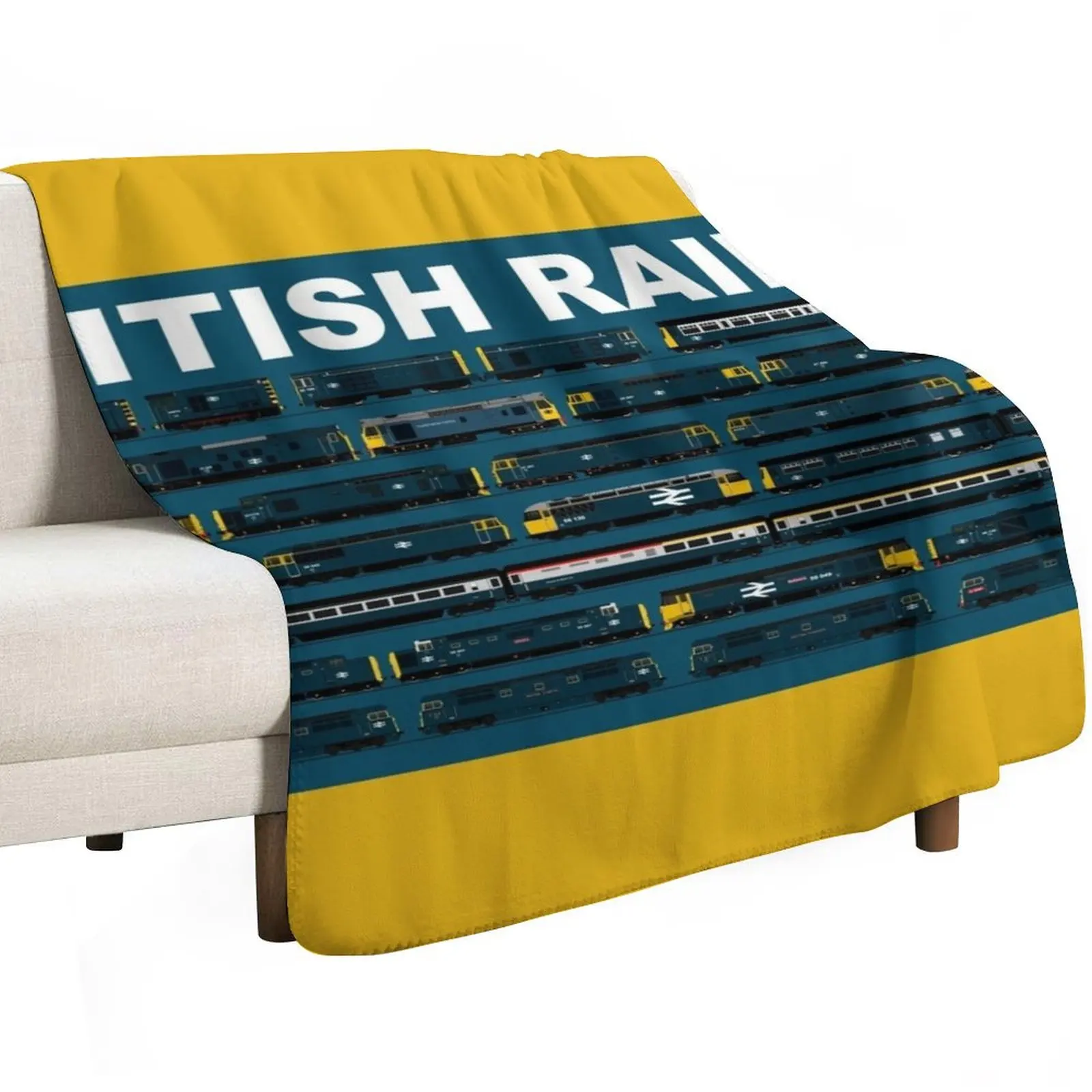 British rail trains Throw Blanket Luxury Polar Custom Decorative Throw Thermals For Travel Beach Blankets