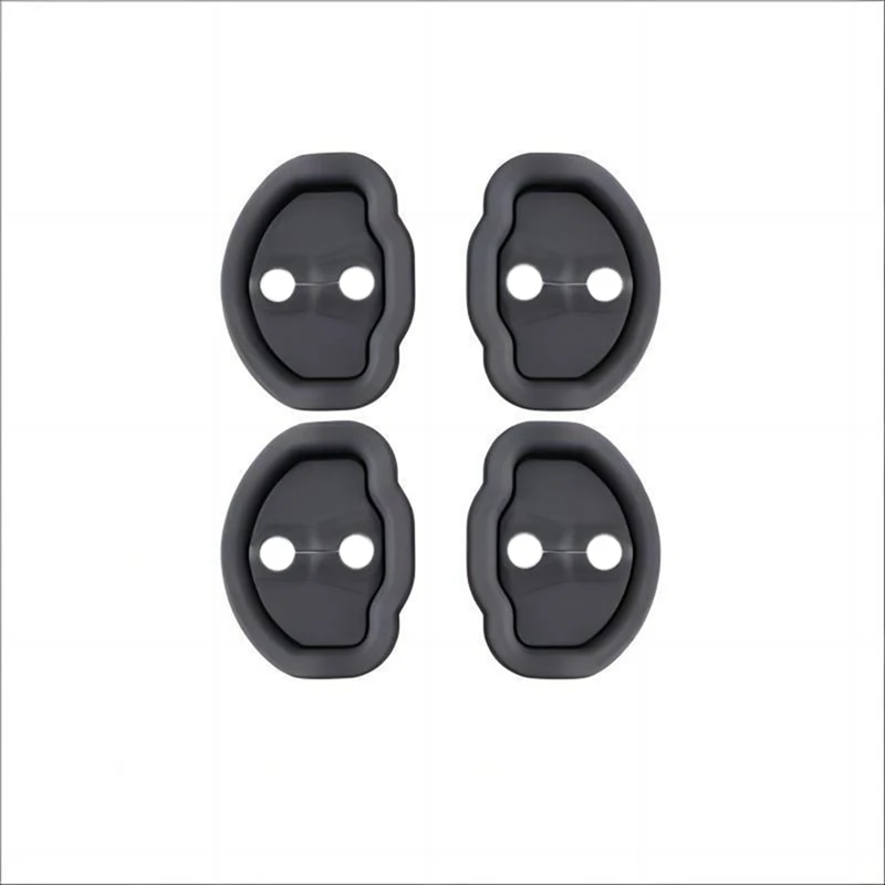 Car Door Silent Shock-Absorbing Silicone Door Latch Protective Cover For Tesla Model 3/Y Tesla Modification Parts