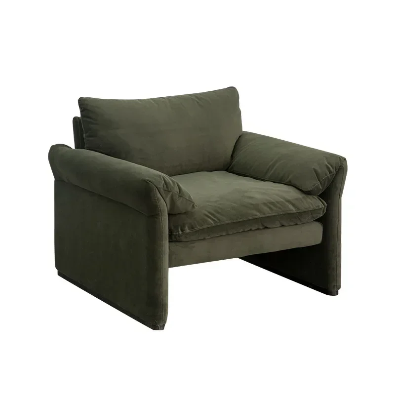 North American country minimalist velvet sofa latex filled single double triple living room removable