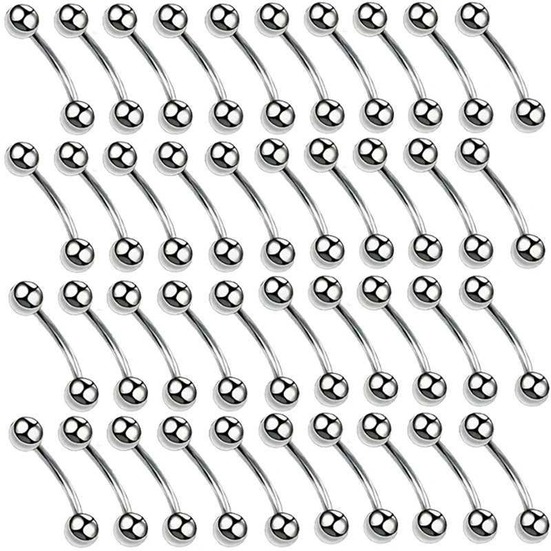 40pc Stainless Steel Horseshoe Septum Piercing Lot Horseshoe Nose Piercing Ring Bulk Fake Nose Ring Horseshoe Earring Cartilage