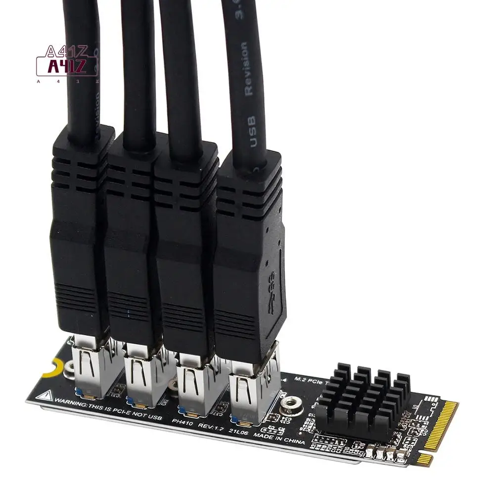 A41Z-USB 3.0 PCI-E Riser Card M.2 to PCIE Extender Riser Adapter Card 4-портовый адаптер PCI-Express для Mac Os Windows Linux