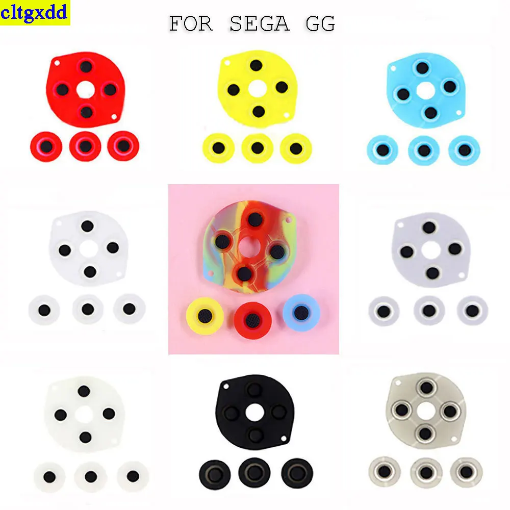 

1 set of high-quality colored rubber conductive adhesive suitable for SEGA GG game equipment button pad shell silicone keyboard