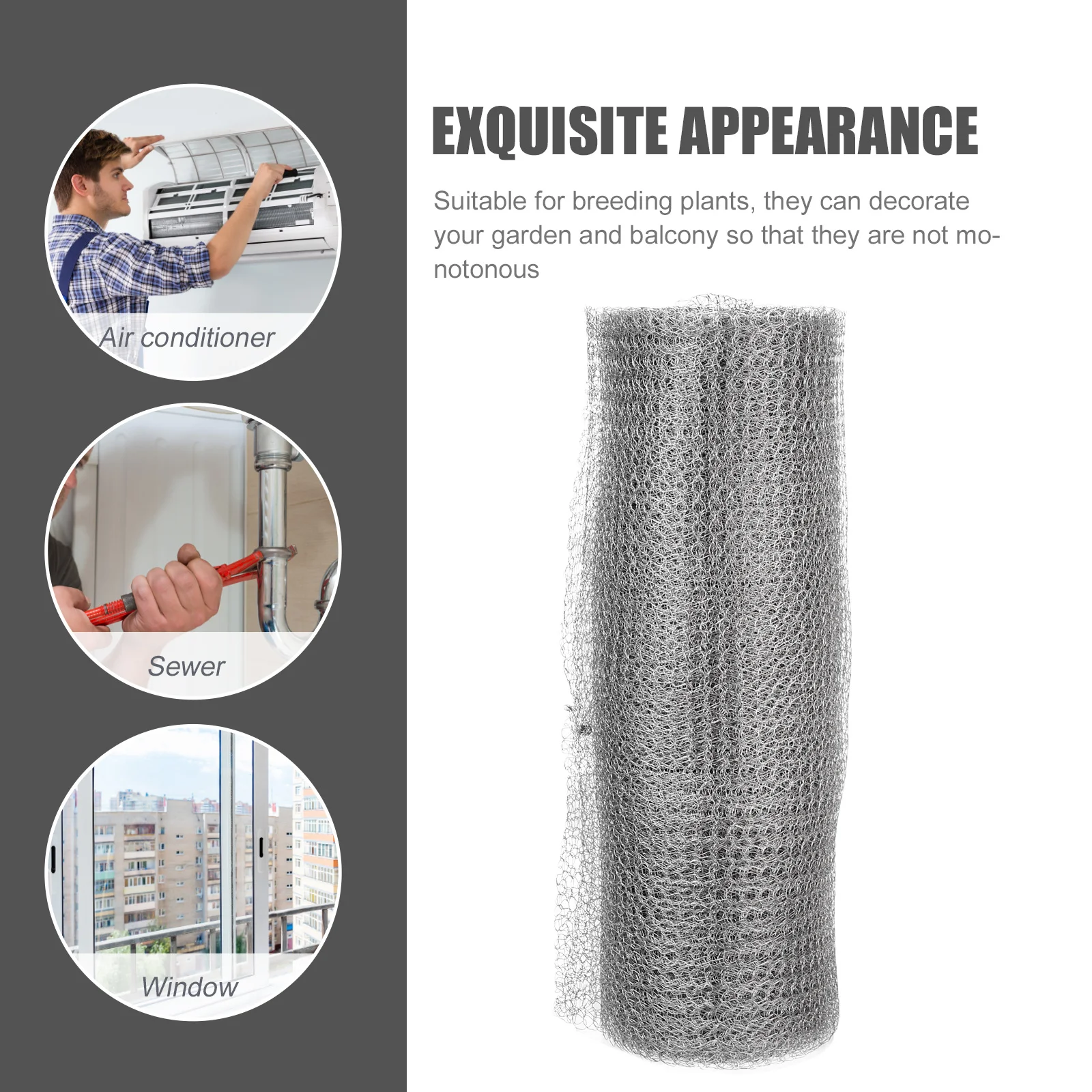 

Stainless Steel Soft Mesh Net Resistant Mouse Proof Wire Screen Mesh for House Holes Vents Protection