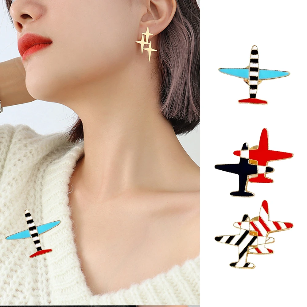 requintado-vermelho-preto-listrado-aviao-broche-colorido-emenda-esmalte-aviao-pinos-adolescentes-emblemas-joias-acessorios-de-roupas