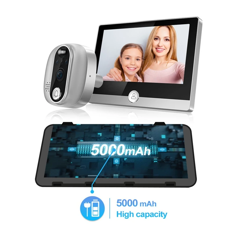 Tuya 1080P Wifi Door Bell Camera per Google Alexa Smart Life Wireless campanello elettronico PIR Motion Detector