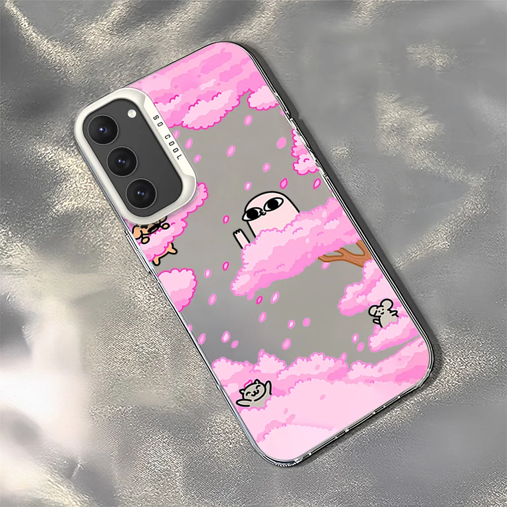 Cartoon Ketnipz Cute For Samsung Galaxy A 15 54 55 S23 S24 S25 4G 5G Ultra Plus Fe Laser Cover IMD Phone Case