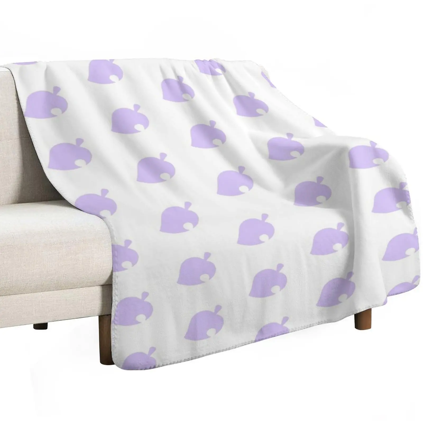 

lilac animal crossing leaf Throw Blanket Custom Winter beds Furry for babies Blankets
