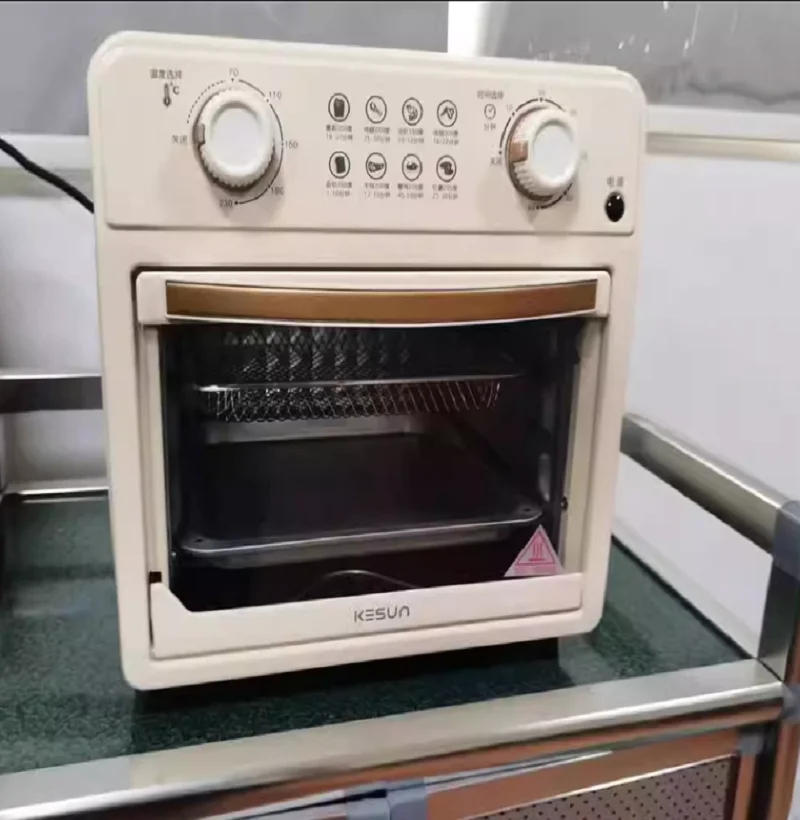 220V Kesun Air Fryer Oven Toaster Combo Multifunctional Large Capacity Convection Oven with Viewing Window for Home Baking DB