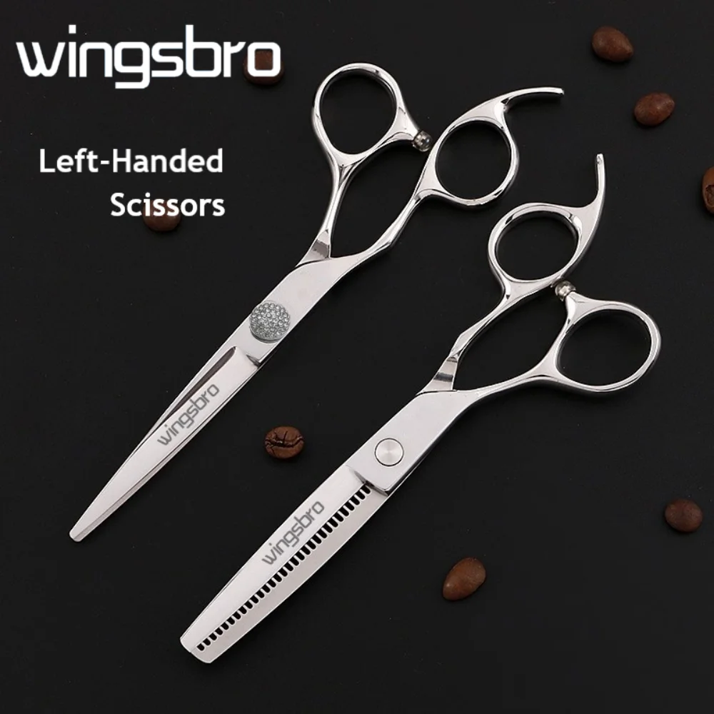 

6.5 inch Professional Left-hand Hair Scissors Hair Salon Barber Scissors Left-handed Hairdressing Flat Scissors Thinning Scissor