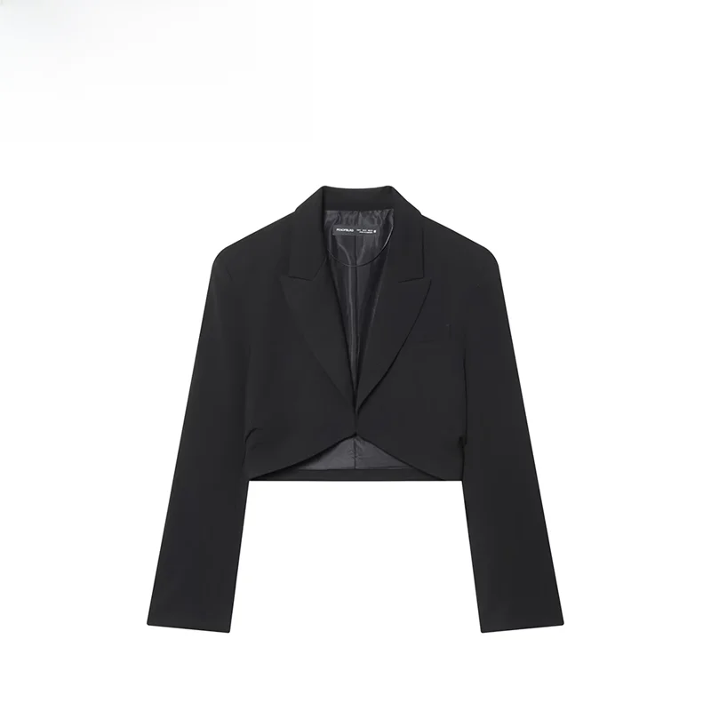 

Простая универсальная женская осенняя верхняя одежда ZR Ele Quali, пальто из полиэфирного волокна для женщин, подходящее для всех