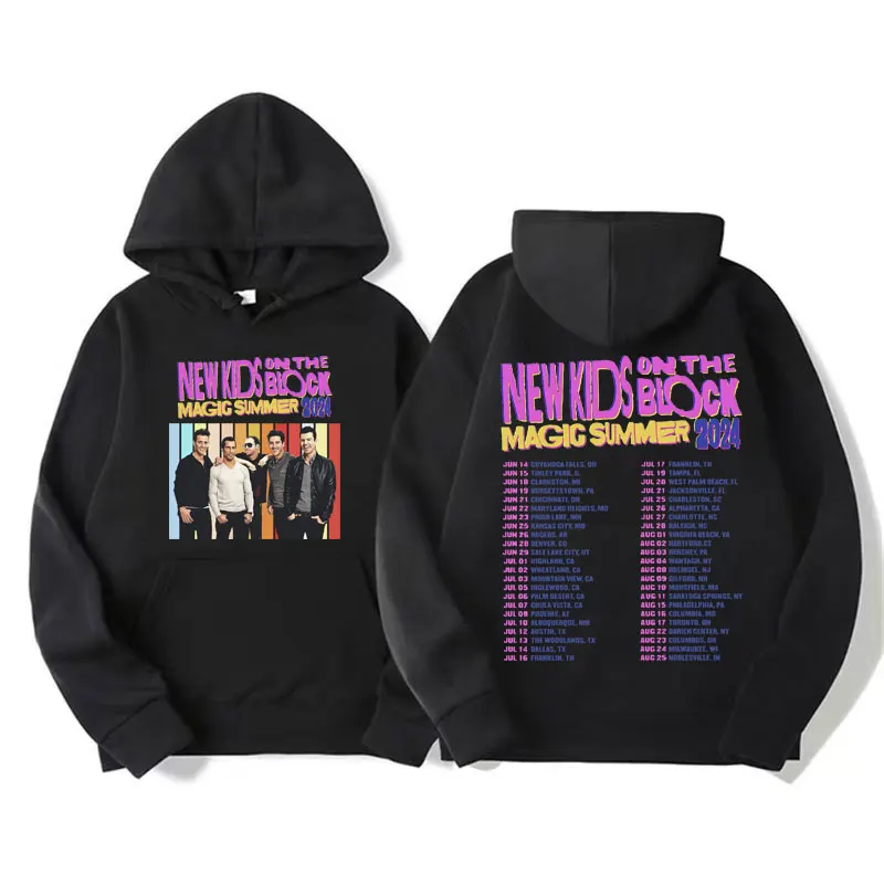 The Magic Summer Tour 2024 New Kids on The Block Hoodies Men's Women Fashion Hip Hop Rock Sweatshirts Hoodie Harajuku Streetwear