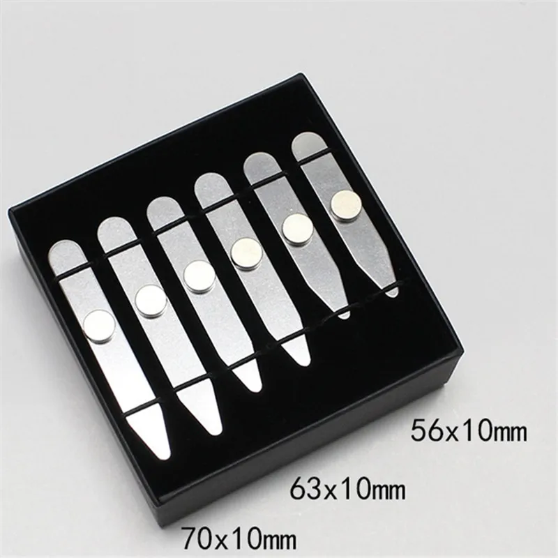 30set Collar Stays For Man Collar Support , Men's Business Valentine's Day Father's Day Birthday Party Premium Gift Box 3 sizes