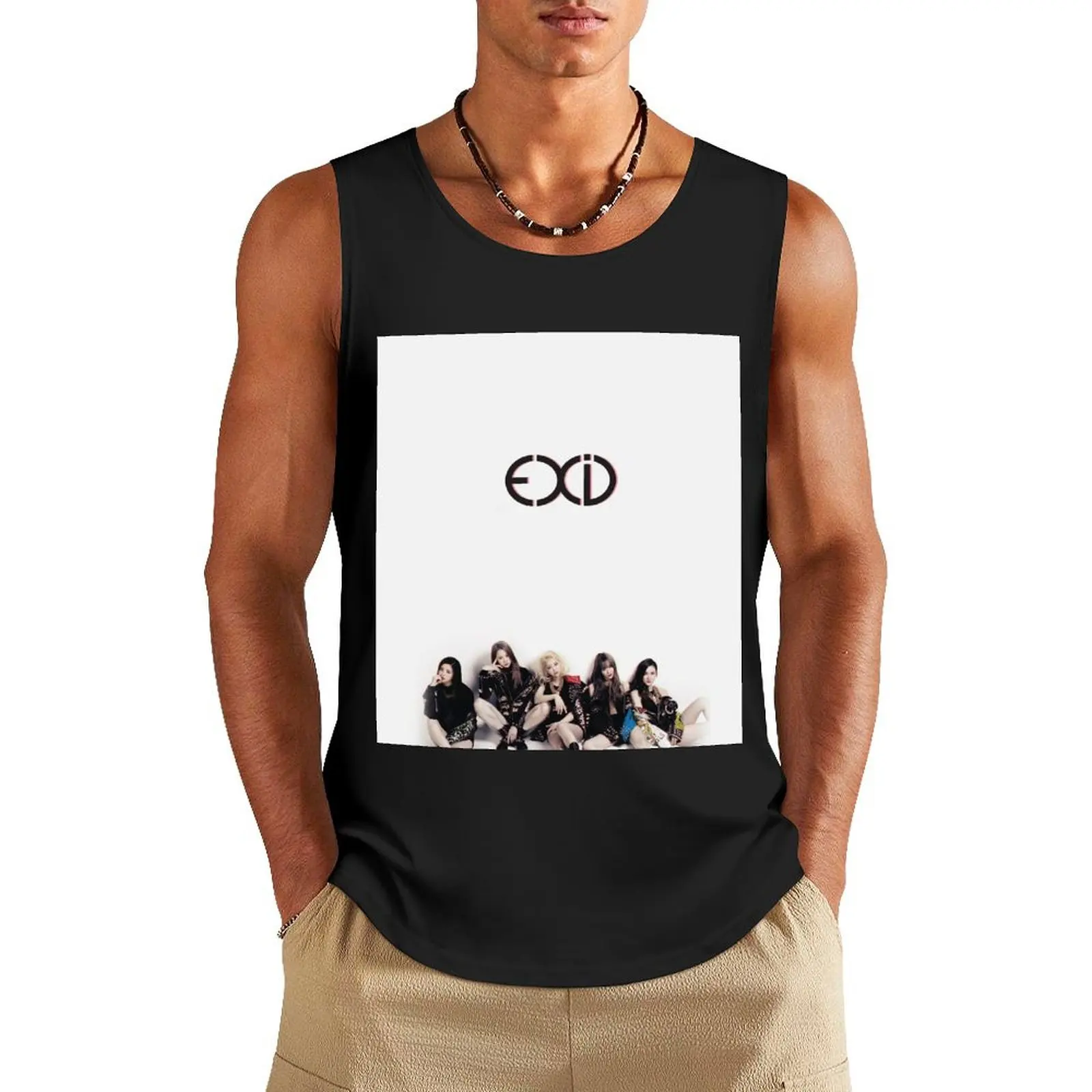 

EXID - AH YEAH Tank Top Men's summer vest gym t-shirts