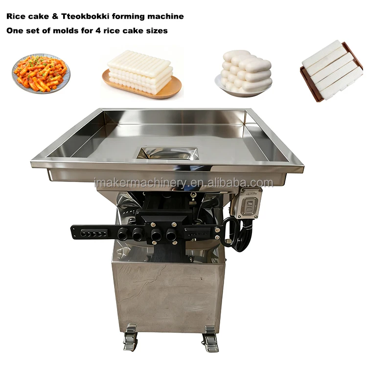 Energy-Saving Korean Rice Cake Making Machine / SS304 Rice Cake Forming Machine For Chain Store