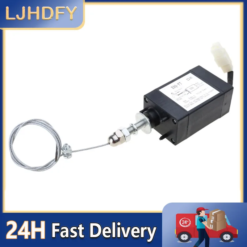 Diesels Engine Stop Solenoid Stoppage Control 12V/24V Electric Valves Suitable for Energy Saving Motor Management Safety