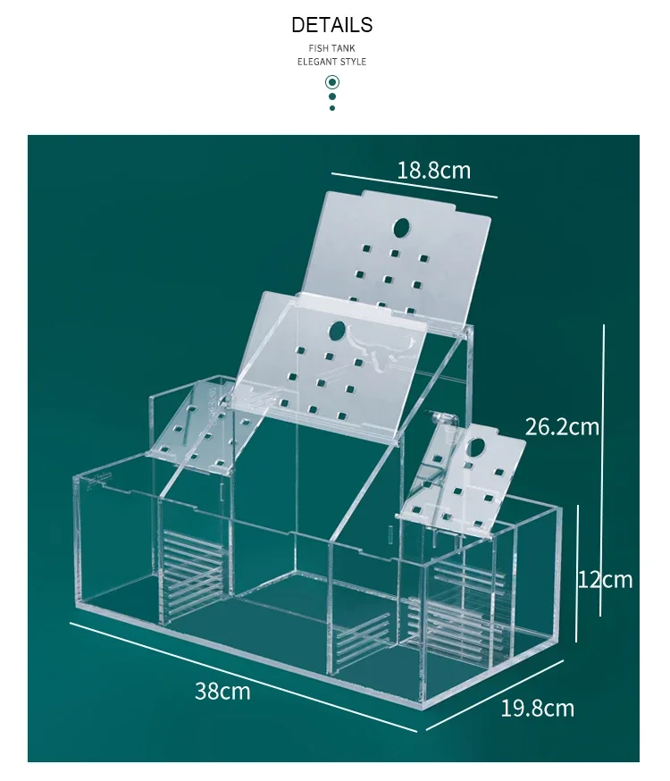 Incubation Specific Isolation box Circulating Water Filtration Creative Ecological Fish Tank