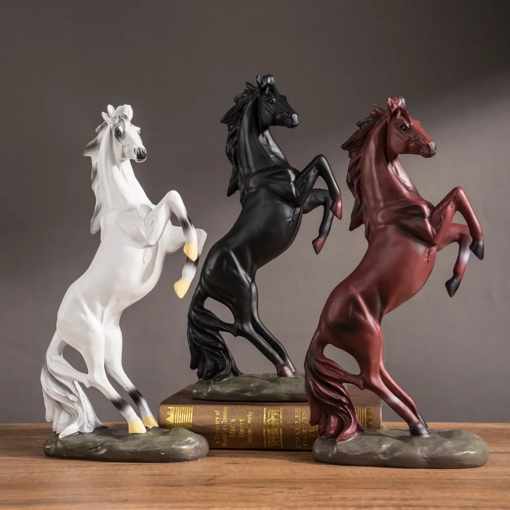 

Resin Horse Figurine‌ - Handmade Home Decor for Office & Living Room