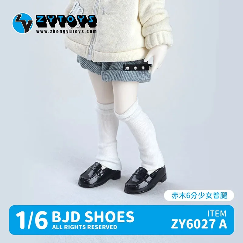

ZYTOYS ZY6027 Обувь для BJD кукол 1/6 масштаба, черные туфли JK, студенческие туфли, модель из ПВХ, подходят для фигурок BJD 1:6