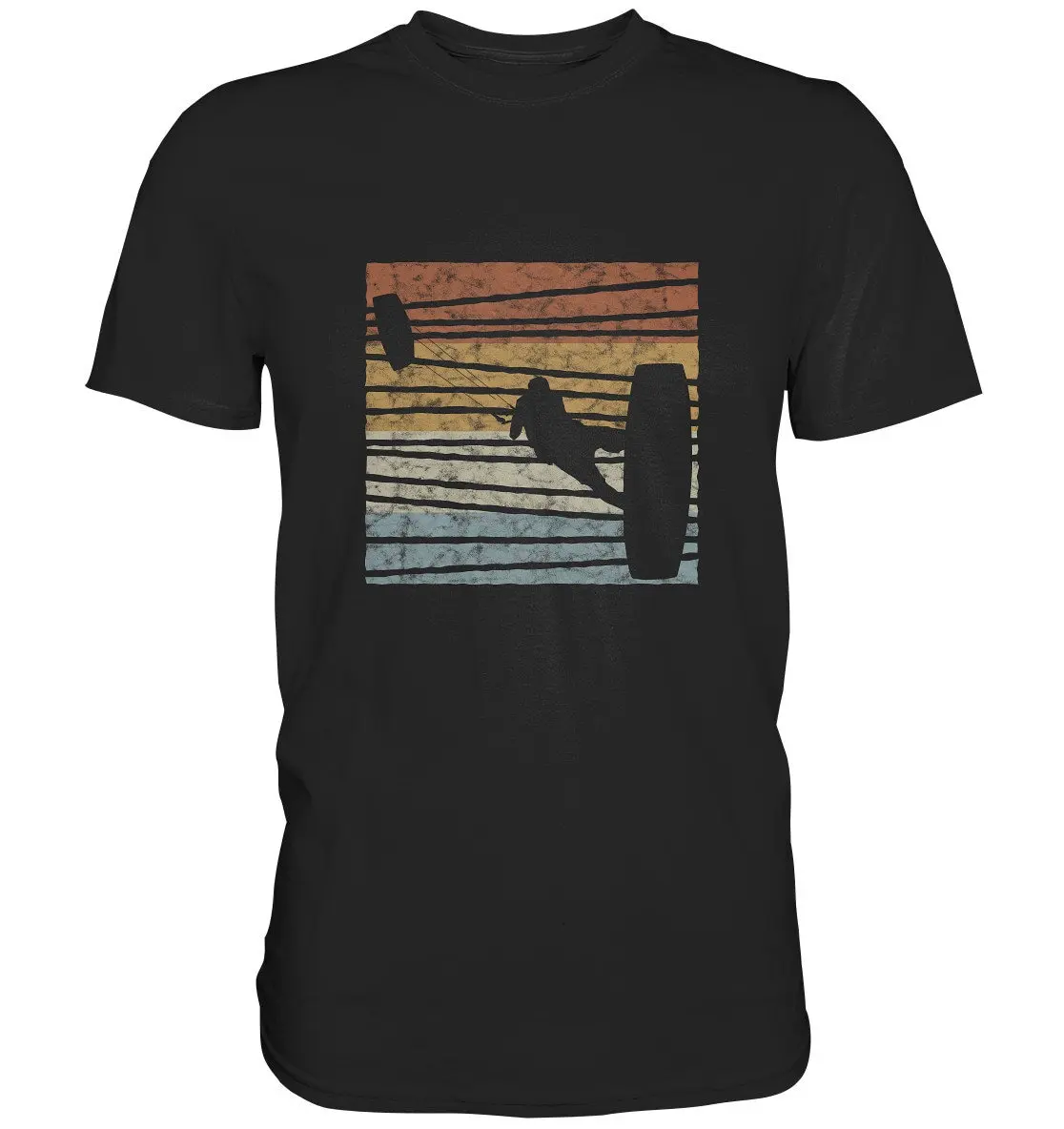 Kitesurfen Kiteboarding Kitesurfing Kite Kiteboarden Surfen Retro Vintage T Shirt