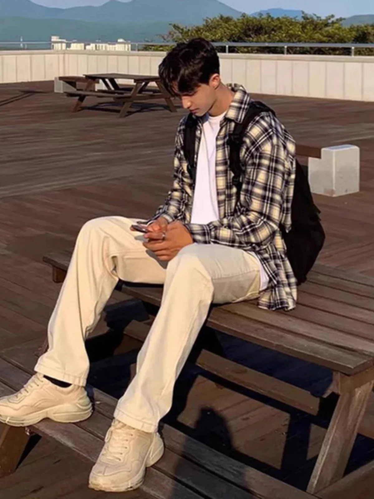 

Мужские летние тонкие повседневные джинсы премиум-класса с прямыми штанинами, зауженного кроя, износостойкие, из смесового хлопка и полиэстера, со средней посадкой, на молнии