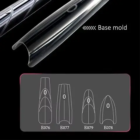 

{Winter4} 240 шт. 14 размеров, двойные формы для наращивания ногтей, Т-образные, эллиптические, для быстрого наращивания, верхние и нижние формы, 3D